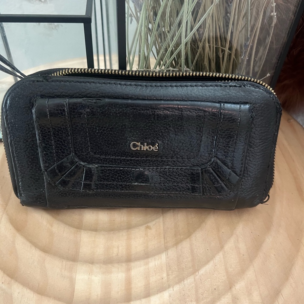 Chloé Black Leather Wallet